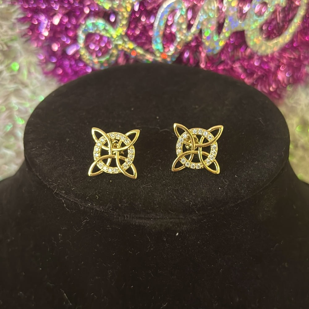 Aretes 14 k gold plated